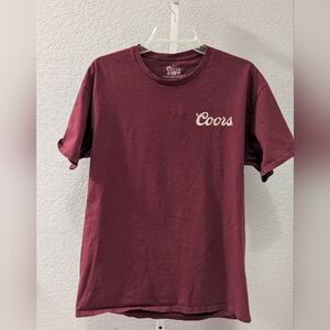 Coors Banquet Sunset Horses T-shirt Size Large